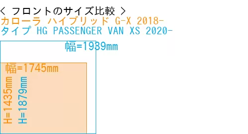 #カローラ ハイブリッド G-X 2018- + タイプ HG PASSENGER VAN XS 2020-